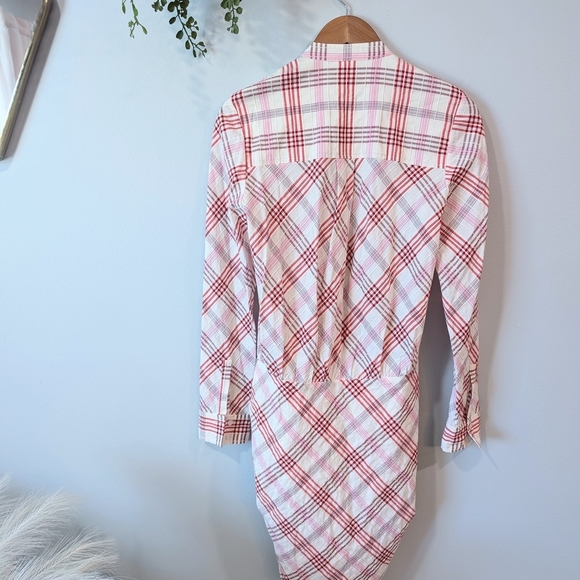 Veronica Beard Red and White Plaid Dress - Picture 5 of 10